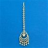Cubic Zirconia Classic Tikka With Gold Plating