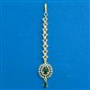 Cubic Zirconia Delicate Tikka With Gold Plating