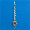 Cubic Zirconia Delicate Tikka With Gold Plating