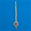 Cubic Zirconia Delicate Tikka With Gold Plating