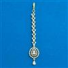 Cubic Zirconia Delicate Tikka With Gold Plating