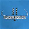 Cubic Zirconia Choker Necklace Set With Mehndi Plating
