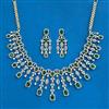Cubic Zirconia Classic Necklace Set With 2 Tone Plating