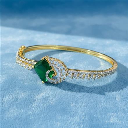 Cubic Zirconia Classic Kada With 2 Tone Plating