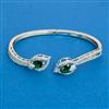 Cubic Zirconia Classic Kada With Mehndi Plating