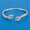 Cubic Zirconia Classic Kada With Mehndi Plating