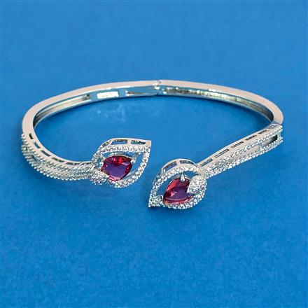 Cubic Zirconia Classic Kada With Mehndi Plating