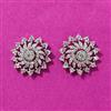 Cubic Zirconia Tops With Rhodium 2 Tone Plating
