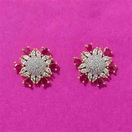 Cubic Zirconia Tops With 2 Tone Plating