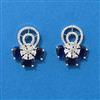 Cubic Zirconia Delicate Earring With Mehndi Plating