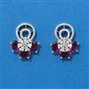 Cubic Zirconia Delicate Earring With Mehndi Plating