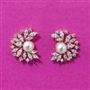 Cubic Zirconia Tops With Rhodium 2 Tone Plating