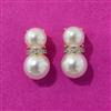 Cubic Zirconia Moti Earring With Rhodium 2 Tone Plating