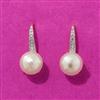 Cubic Zirconia Moti Earring With Rhodium 2 Tone Plating