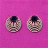 Cubic Zirconia Classic Earring With 2 Tone Plating