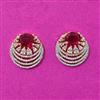 Cubic Zirconia Classic Earring With 2 Tone Plating