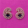 Cubic Zirconia Delicate Earring With 2 Tone Plating