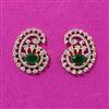 Cubic Zirconia Delicate Earring With 2 Tone Plating