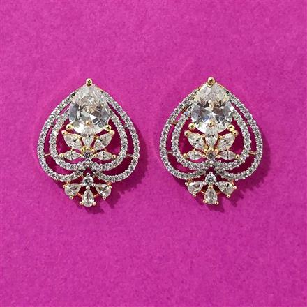 Cubic Zirconia Tops With 2 Tone Plating