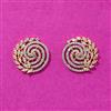 Cubic Zirconia Tops With Rhodium 2 Tone Plating