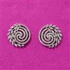 Cubic Zirconia Tops With Rhodium 2 Tone Plating