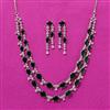 Cubic Zirconia Classic Necklace Set With Mehndi Plating