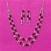 Cubic Zirconia Classic Necklace Set With Mehndi Plating
