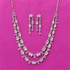 Cubic Zirconia Classic Necklace Set With Mehndi Plating
