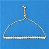 Cubic Zirconia Classic Bracelet With Rhodium 2 Tone Plating