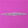 Cubic Zirconia Classic Bracelet With Rhodium 2 Tone Plating