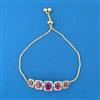 Cubic Zirconia Classic Bracelet With 2 Tone Plating