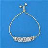 Cubic Zirconia Classic Bracelet With 2 Tone Plating