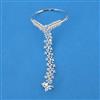 Cubic Zirconia Classic Hath Pan With Rhodium 2 Tone Plating