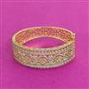 Cz Openable Kada With Rhodium 2 Tone Plating