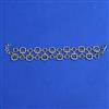 American Diamond Classic Bracelet with Rhodium Plating 2 Tone Plating Mehndi Plating