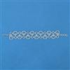 Cubic Zirconia Classic Bracelet With Rhodium 2 Tone Plating