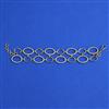 American Diamond Classic Bracelet with Rhodium Plating 2 Tone Plating Mehndi Plating