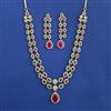American Diamond 2 Line Necklace With 2 Tone Plating