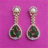 Cz Moti Earring With 2 Tone Plating