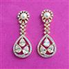Cz Moti Earring With 2 Tone Plating
