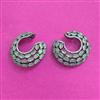 Cz Classic Earring With Black Plating