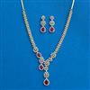Cz Classic Necklace With 2 Tone Plating