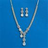 Cz Classic Necklace With 2 Tone Plating