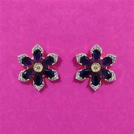 Cubic Zirconia Tops With 2 Tone Plating