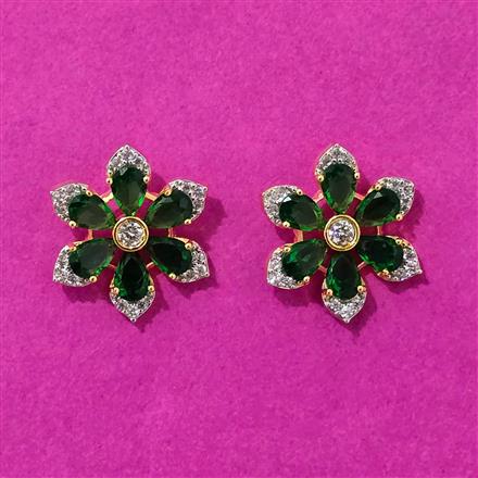 Cubic Zirconia Tops With 2 Tone Plating