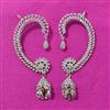 Cz Earcuff With Rhodium 2 Tone Plating