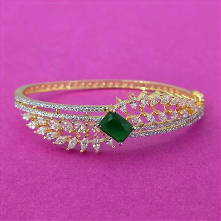Cz Openable Kada With 2 Tone Plating