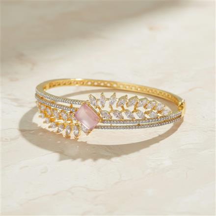 Cz Openable Kada With 2 Tone Plating