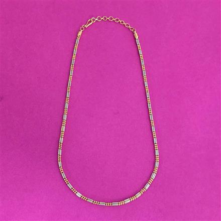 Cz Delicate Chain With 2 Tone Plating