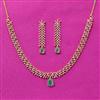 Cz Classic Necklace Set With 2 Tone Plating